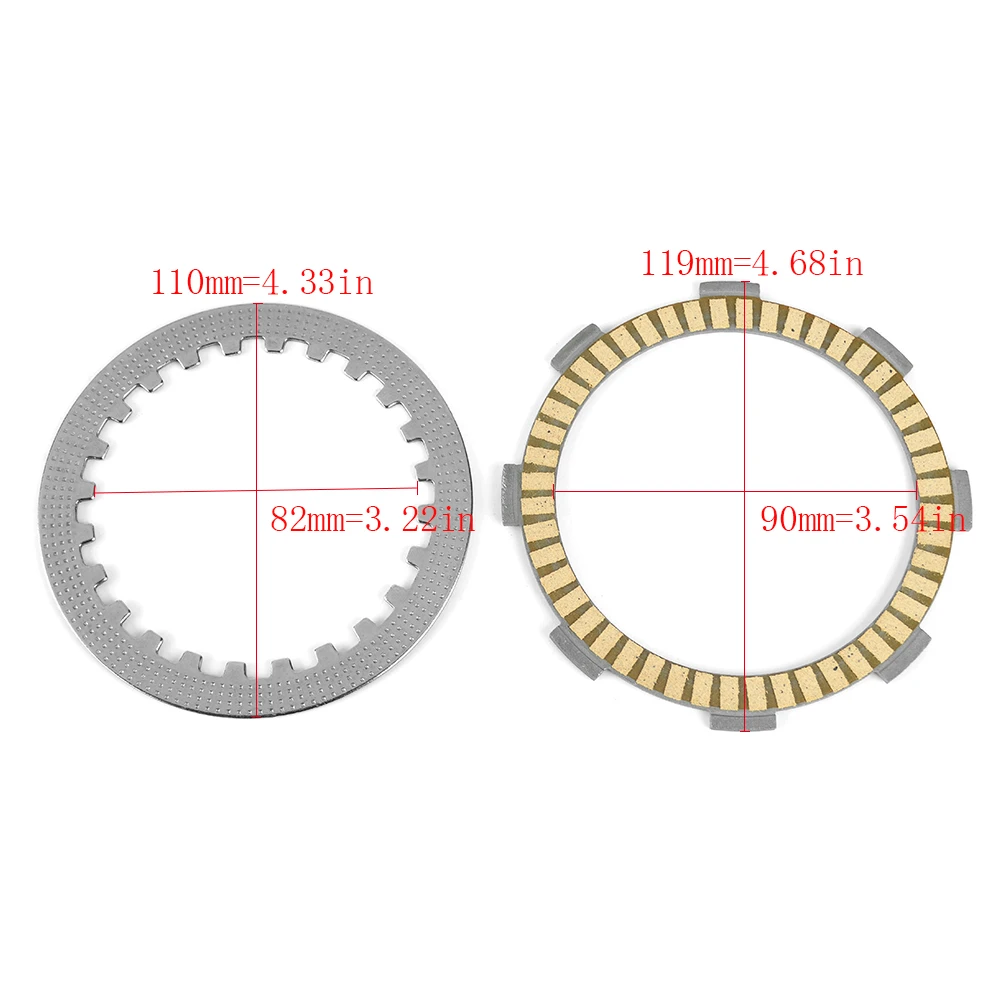 Clutch Plate Friction Plates For Honda CR CB CLR CBT SL CL CB CD CLR CM CT TL NX XL XLR XR ATC CM CTX TLR 80 85 100 125 185 200