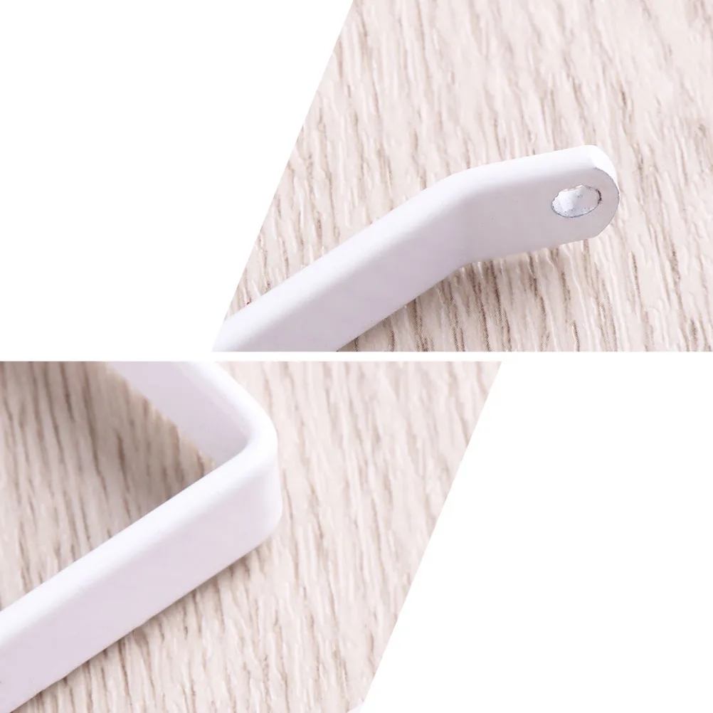 

2 pcs Multifunctional Paper Towel Rack White Durable Tissue Holder Easy Install Space Saving Bathroom Accessories Toilet Paper