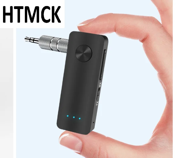 HTMCK 2 in 1 Bluetooth 5.4 Audio Receiver And Transmitter HiFi Stereo Wireless Adapter with 3.5mm AUX Jack Incorporates