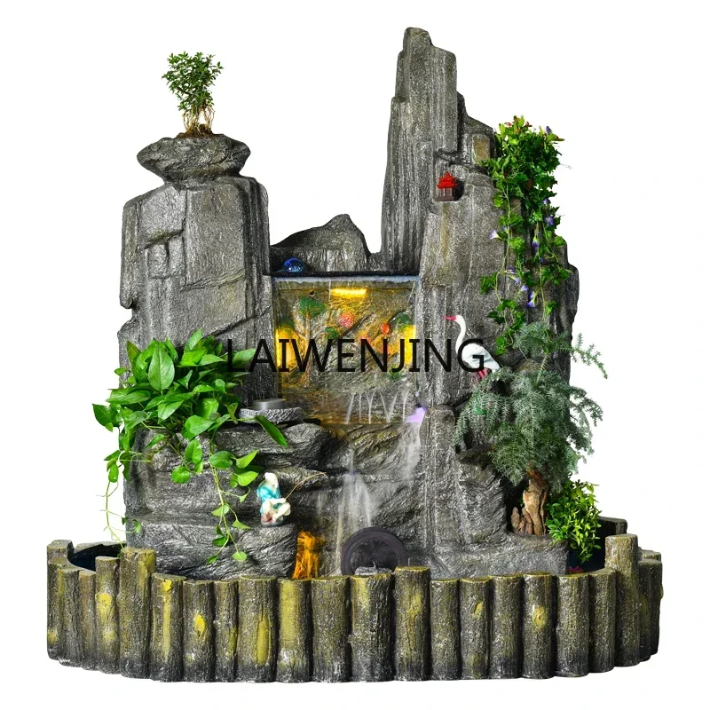 SGF large rockery, flowing water fountain, fish pond landscape outdoor floor ornament