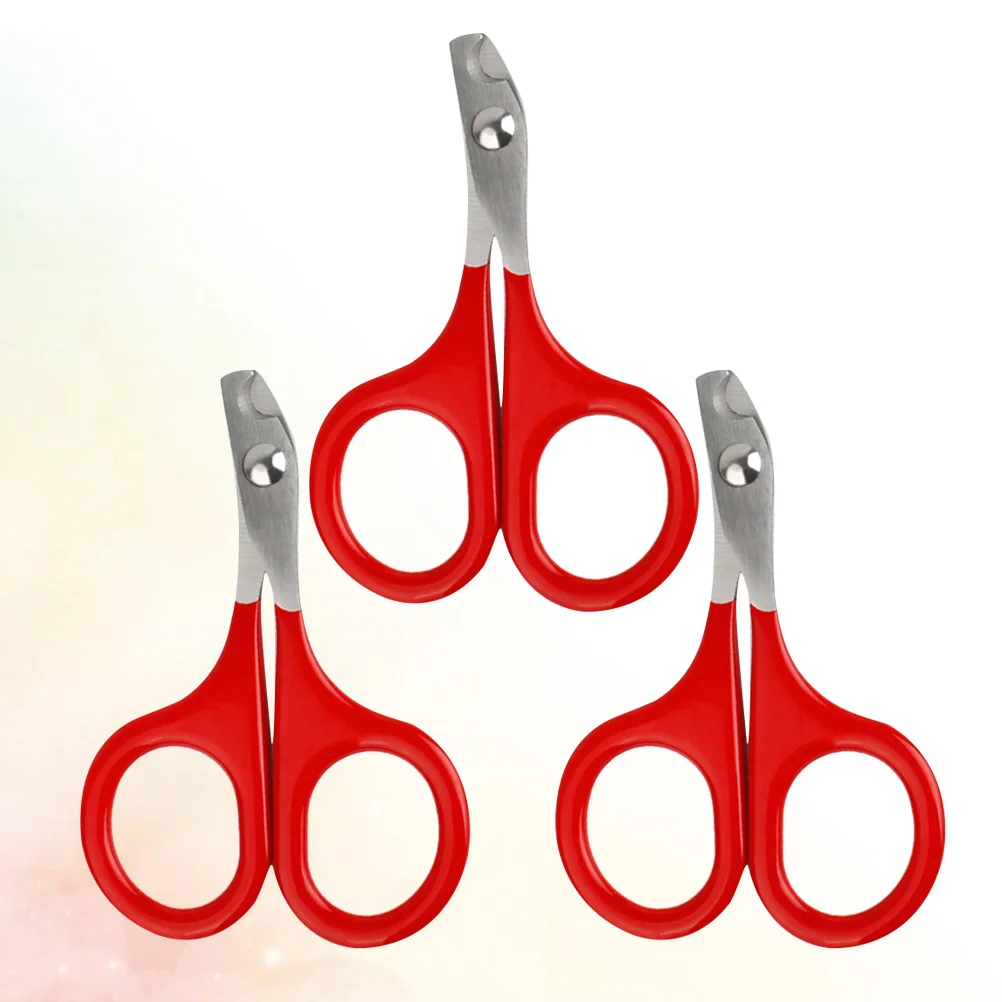 

3Pcs Pet Nail Clippers Stainless Steel Bend Cutter Comfortable Grip Dog Cat Nail Trimmer Grooming Tool Home Salon Use