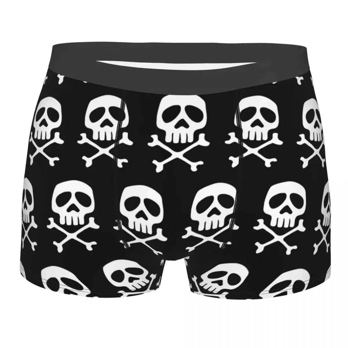 Captain Harlock Skull Underpants Breathbale Panties Male Underwear Print Shorts Boxer Briefs