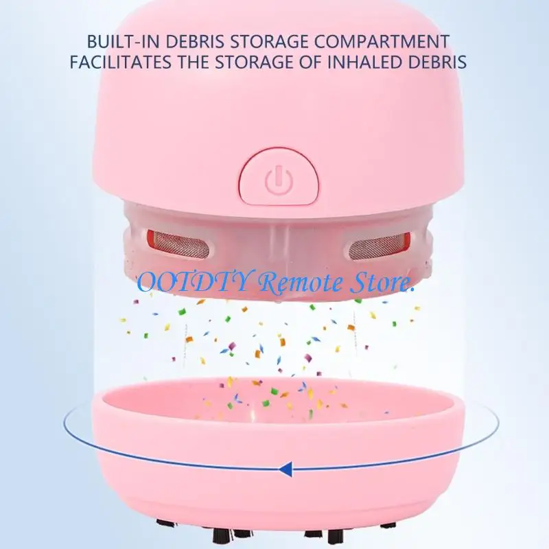  Upgraded Desk Vacuum Cleaner Rechargeable Table Dust Vaccum Cleaner Energy Saving Cleaning for Crumb Computer