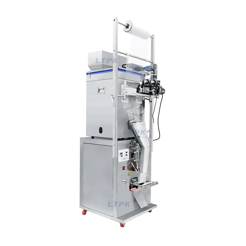 

2-200g Double Heads Pillow Bag Packing Machine with Coder and Optical Sensor Rice ,sack ,powder , Sugar Filling Sealing Machine
