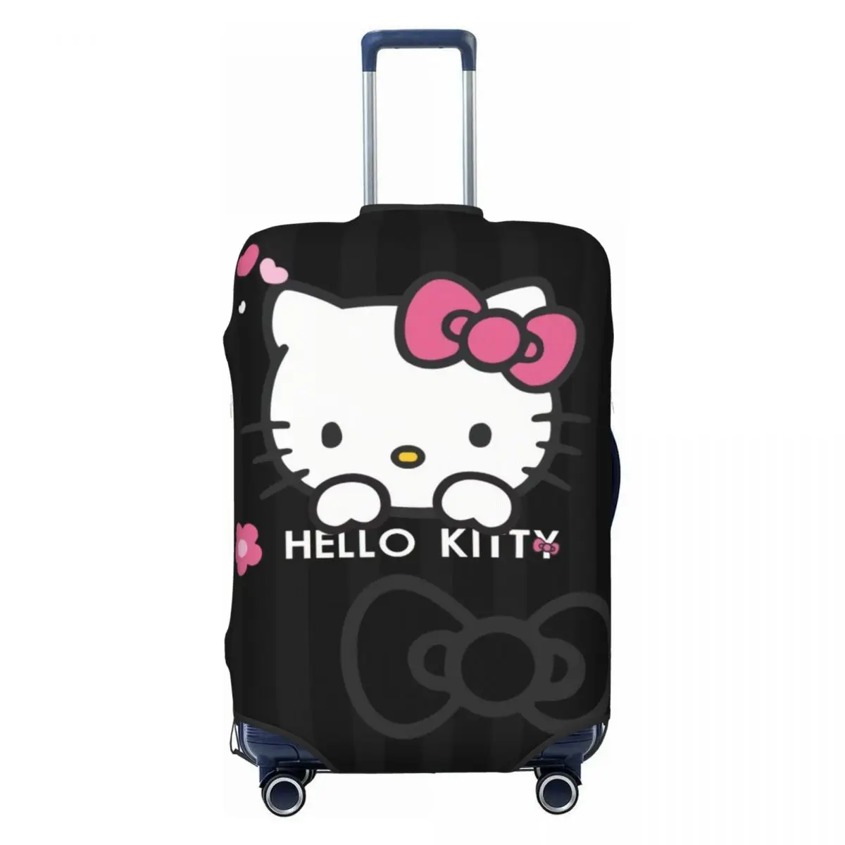 

Hello Hello Kitty Flower Travel Luggage Cover Elastic Anime Cat Suitcase Cover Protector Fit 18-32 Inch