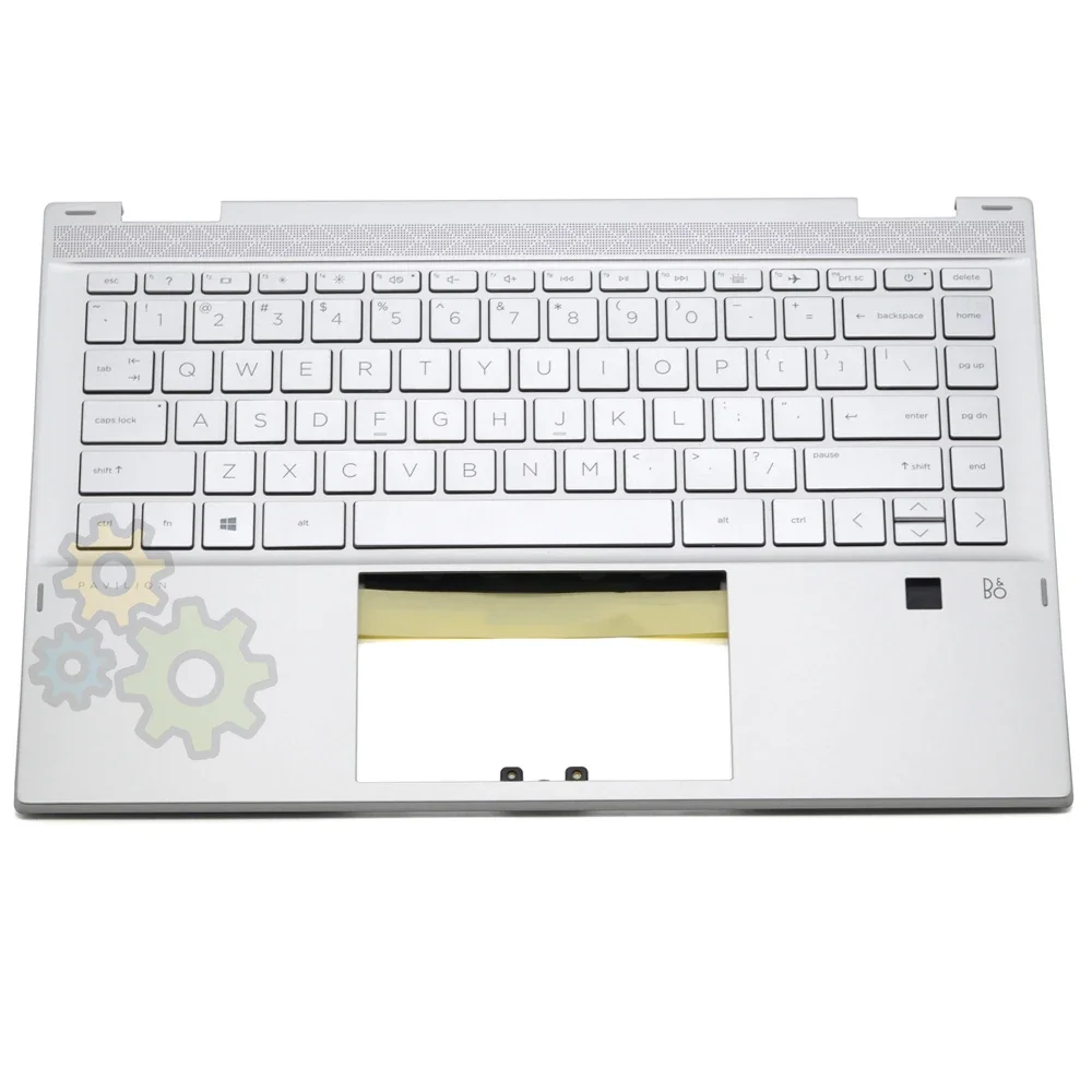 

Palmrest Cover US Keyboard w/ Backlit For HP Pavilion x360 14-dw0003TU L96521-001