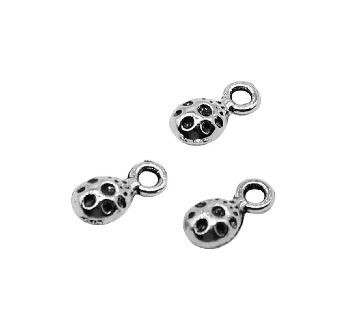 

100pcs 5*9mm Cute little water drop design pendants for jewelry handmade Zinc alloy metal HW2995