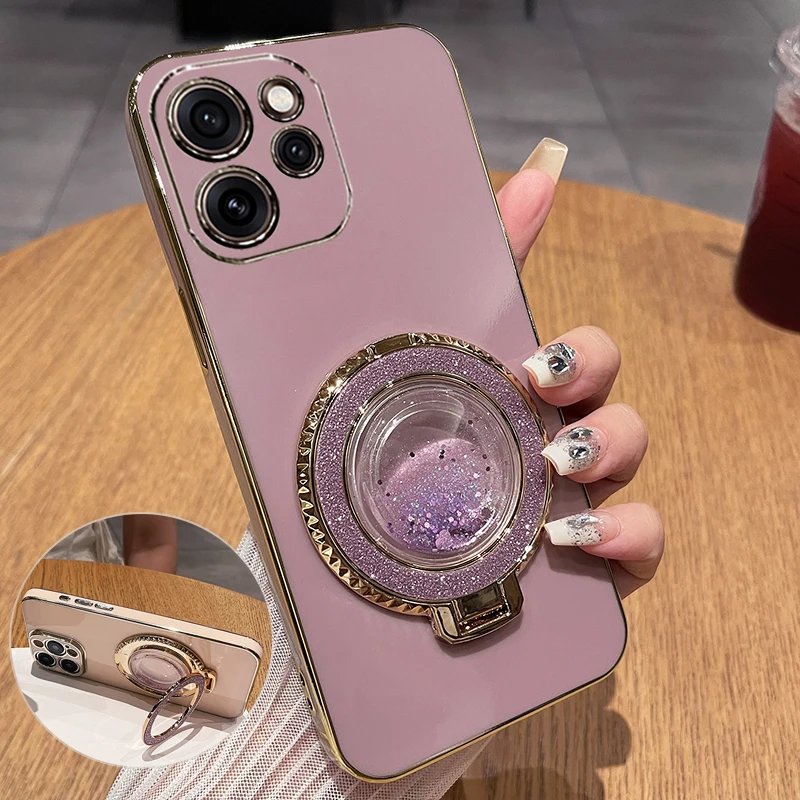 حافظة لهاتف رينو 15 برو مطلية بالحلوى من البولي يوريثان لهاتف OPPO Reno15 5G 15pro حامل مغناطيسي مقاوم للصدمات غطاء سيليكون