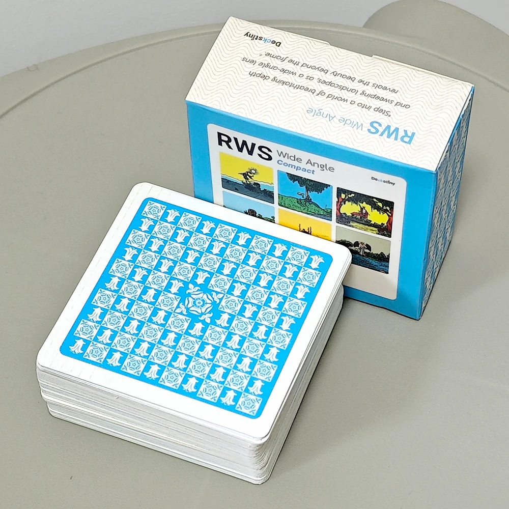 

RWS Wide Angle Tarot, 78 Pcs Cards + 2 Specials Frame Cards 7*7cm Printed on 350GSM Double-embossed Cardstock