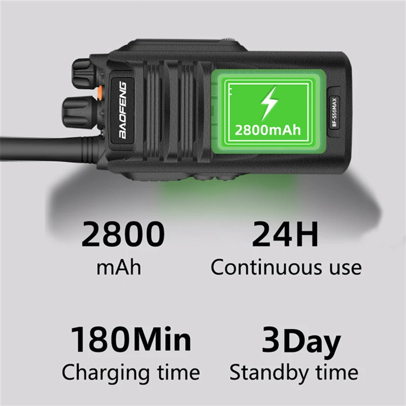 Walkie Talkie Profesional BAOFENG S56 Max 2PCS Long Range 10KM Portable Waterproof High Power Two Way Ham Radio 16CH Walkie 10w