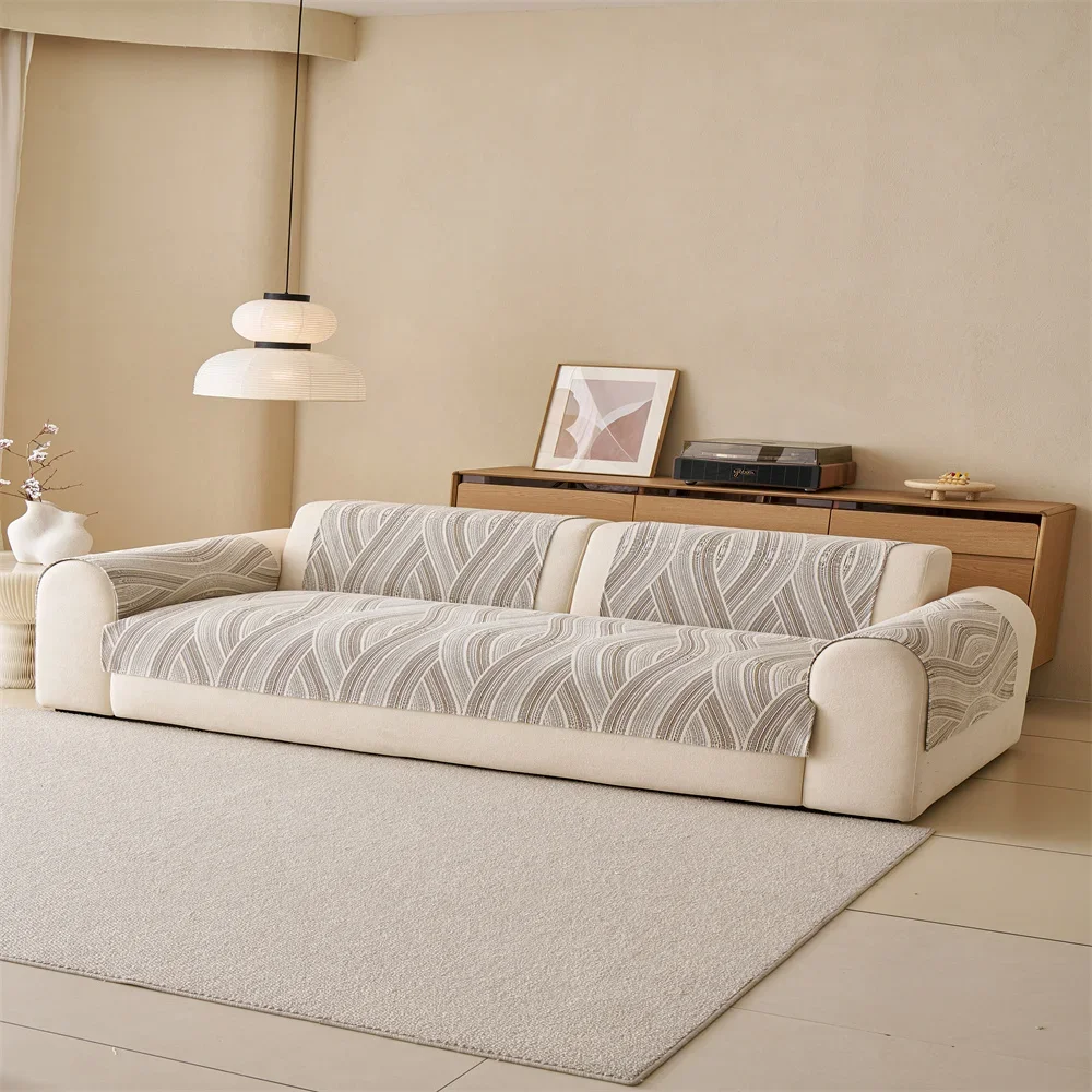 Sofa Cushion New Style Imitation Cotton and Linen All-season Anti-slip Cross-border Sofa Cover Full-cover Sofa Scarf