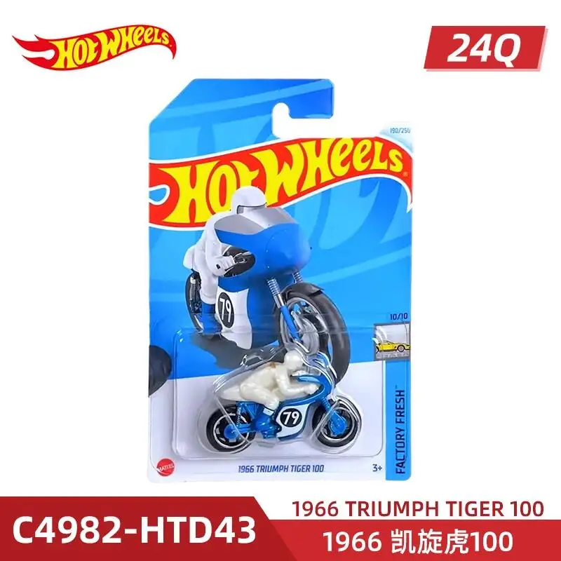 

Original Hot Wheels 1/64 1966 triumph tiger 100 Diecast Alloy Model Carro Children Gift