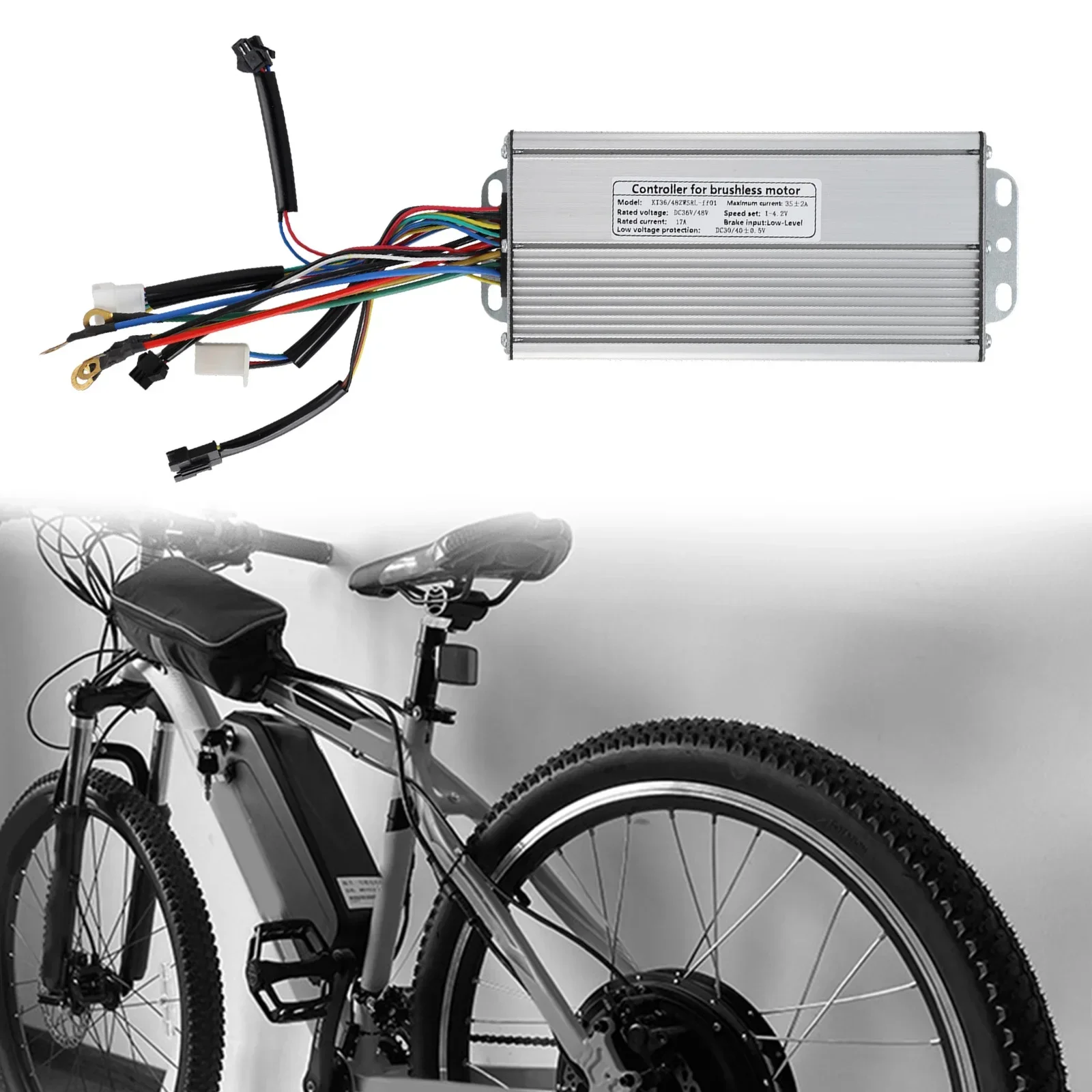 Controlador de bicicleta eléctrica KT-35A 36V/48V 1000-1500W controlador de Motor sin escobillas sin sensor accesorios de controlador de patinete de bicicleta eléctrica