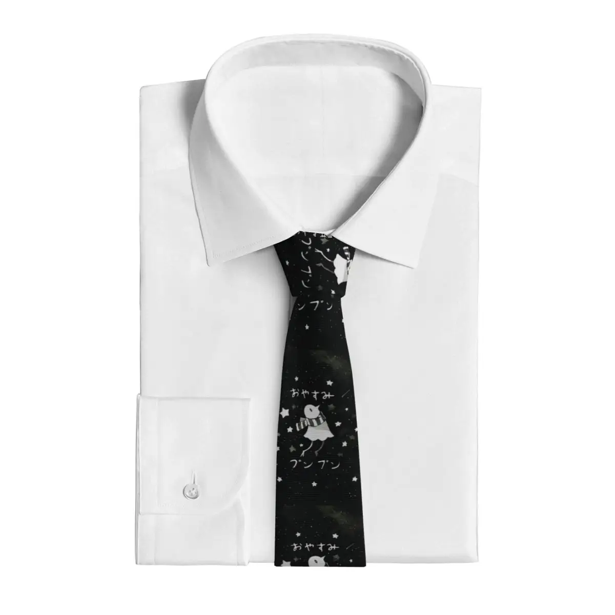 Oyasumi Punpun Cartoon Manga (9) Necktie for Men Silk Polyester Slim Neck Ties Party Business Tie Casual Gravatas