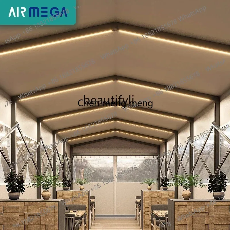 LHY26 ss CXH Mobile Push Pull Sunshade Temporary Isolation Tent Telescopic Folding Rainproof Pavilion