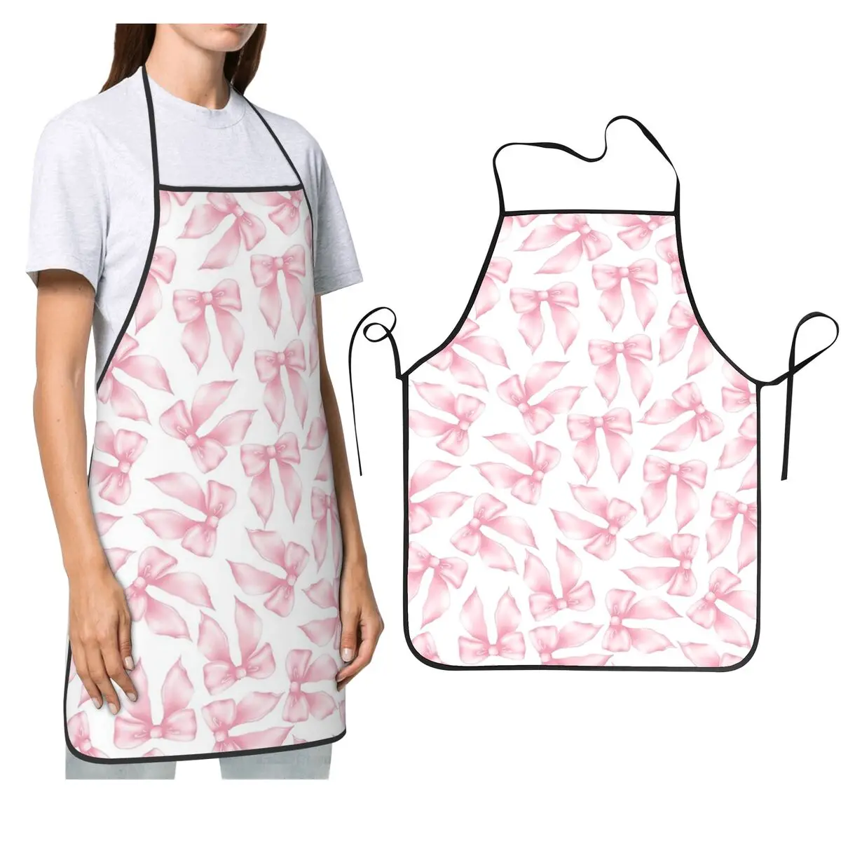 Cochuette rose arc Bliss tablier Chef Cuisine Tablier imperméable bavoir Cuisine nettoyage tablier pour femmes hommes peinture