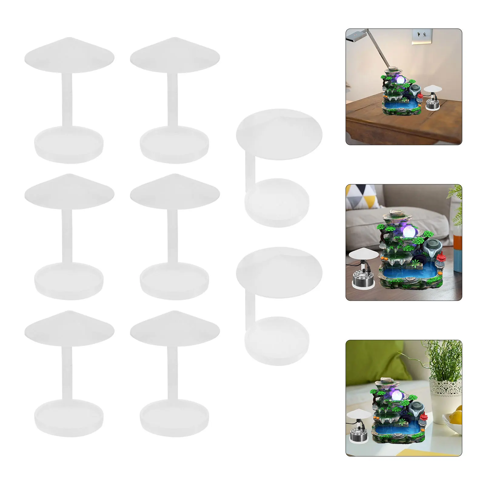 Protection contre les éclaboussures pour humidificateur rocaille, 8 pièces, protection contre les éclaboussures de remplacement Portable pour étang et aquarium, utilisation pratique et Durable