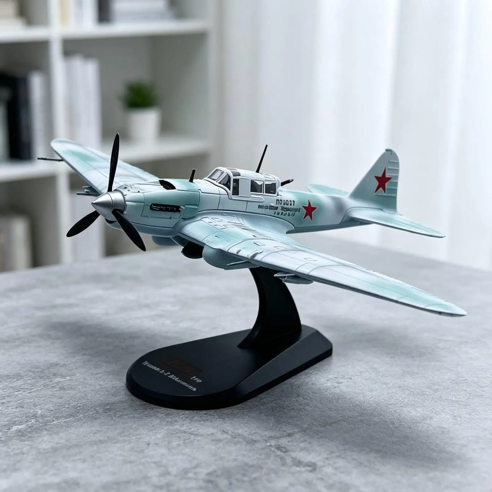 Vintage Warplane Model Model Aircraft 1:72 Scale Cast-Metal Aviation Model Model Full-Metal for Aviation Enthusiasts,