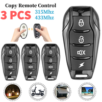 315/433Mhz Remote Control Duplicator 4 Button Cloning Wireless Remote Control Key Fob Universal Garage Door Gate Opener