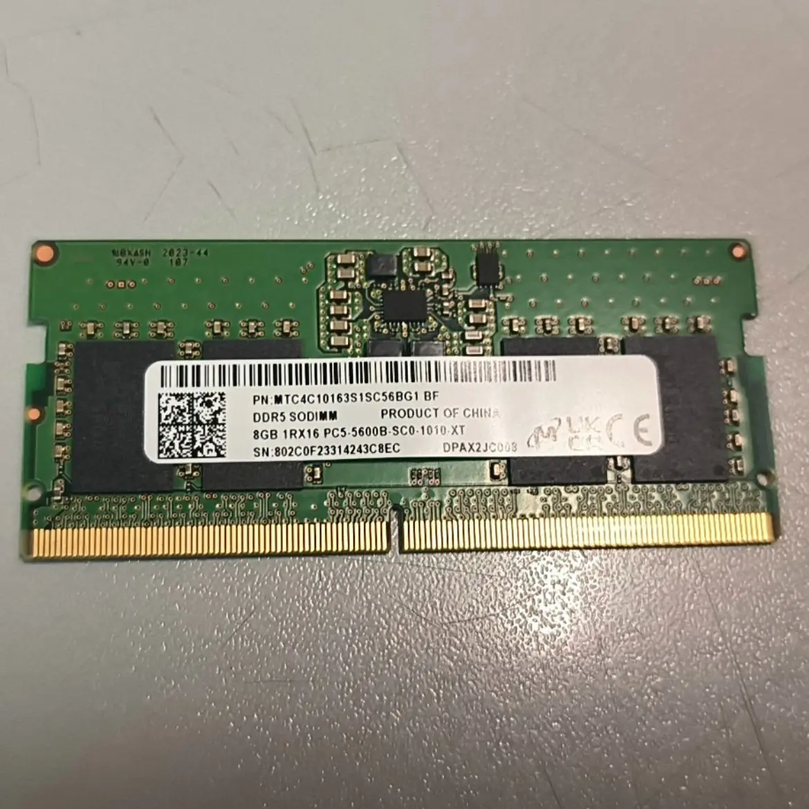 せ*ろ様 Micron 16GB1枚 DDR5-5600 SO-DIMM ノート MT Micron 16GB DDR5 5600 Laptop SODIMM RAM 1Rx8 PC5-5600B-SA0 for