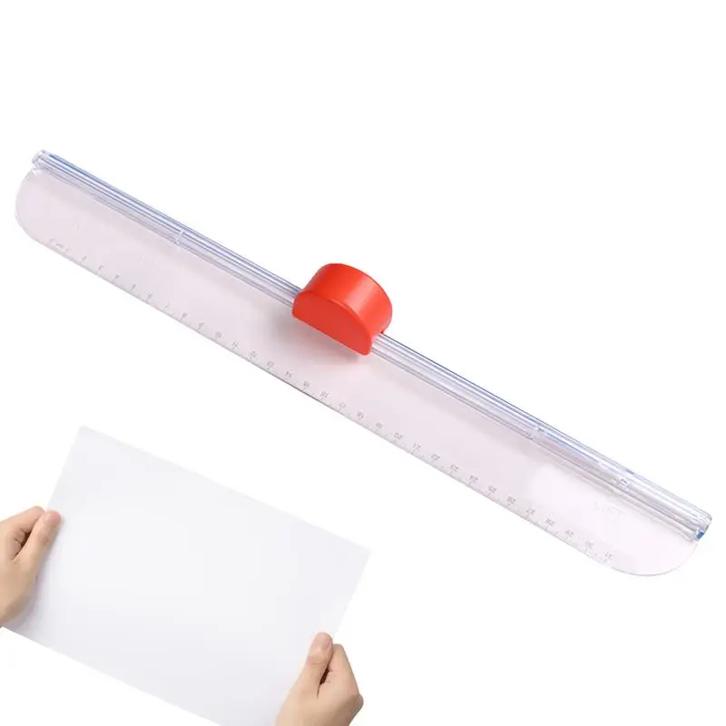 Paper Cutter Trimmer Positioning Push-Down Paper Slicer High Transparency DIY Art Crafting Supplies For Cards Photos Labels