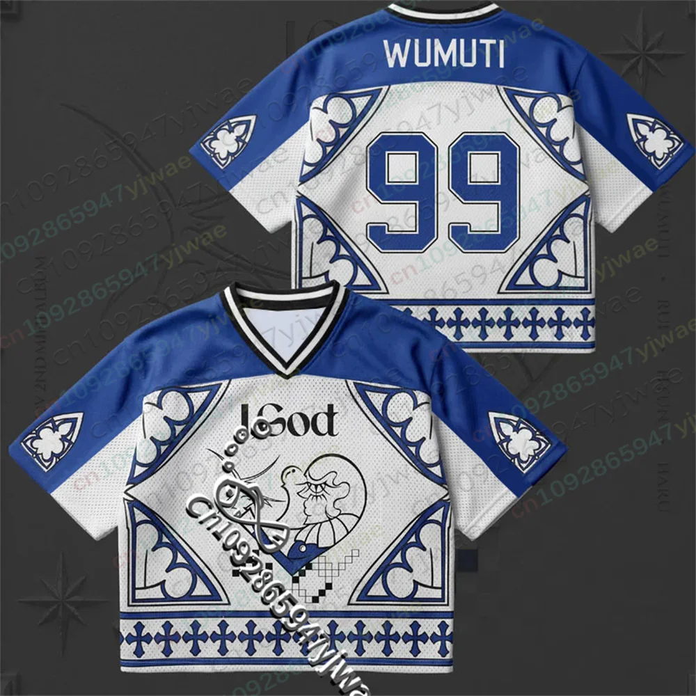 XLOV New Album Tour Mesh Jersey Fan Gift V-Neck Fashion Street Wear Loose Breathable Y2k Top Summer Adult Kid'S T-Shirt