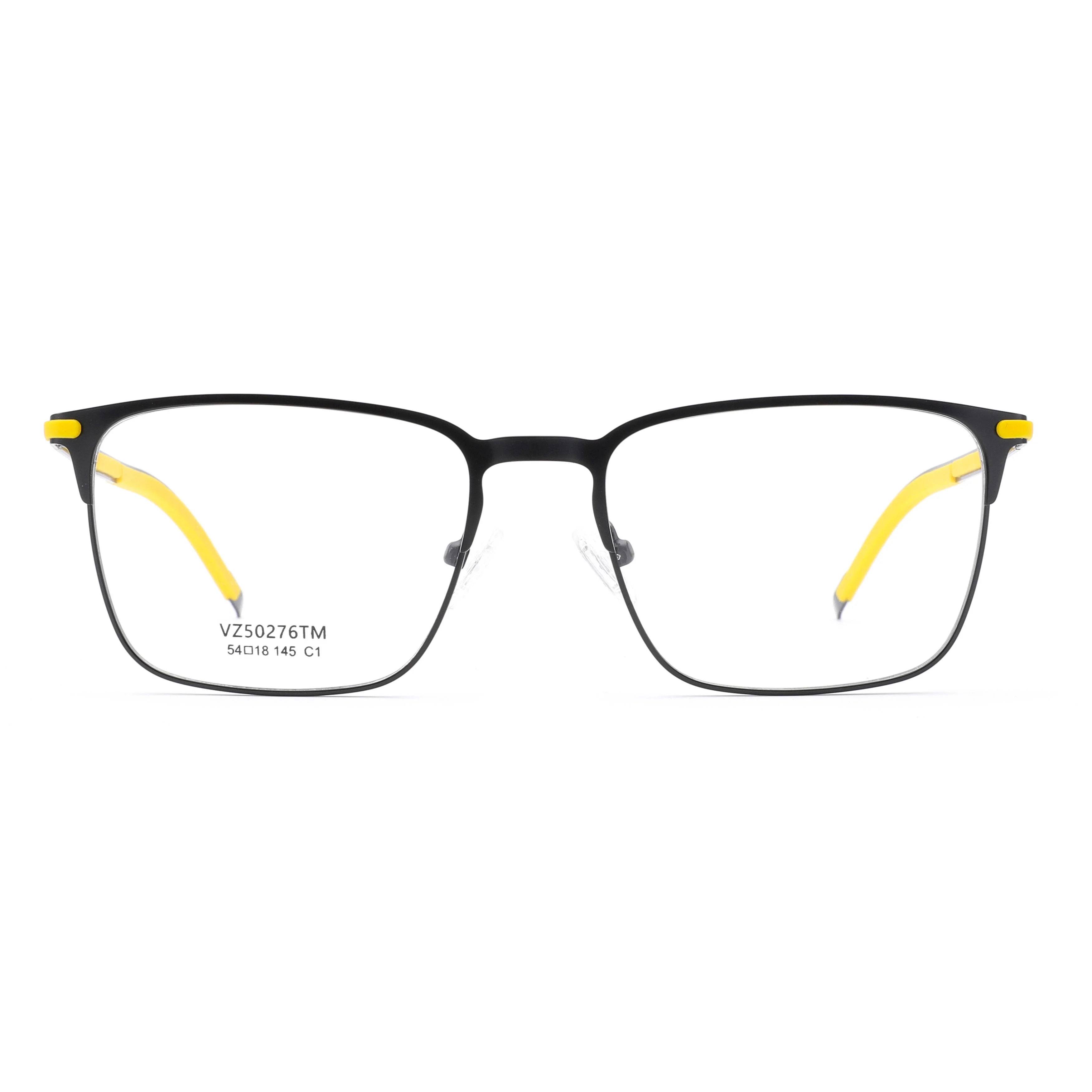 VZONE Unisex Lightweight Stainless Steel Frame Sport Glasses - Rubber Temple Optical Eyewear in Various Colors