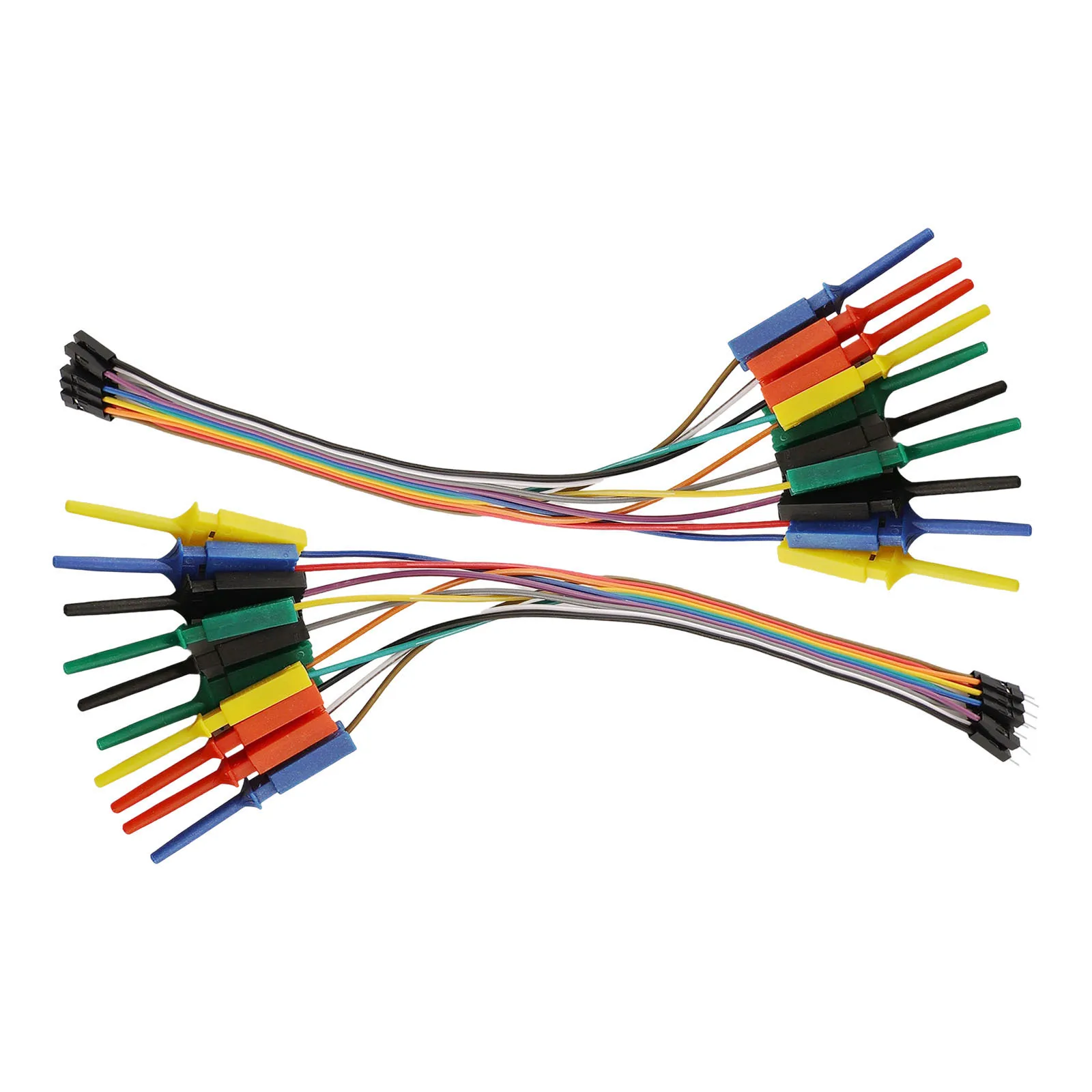 For Circuit Testing Male Female Pins Logic Analyzer Clips For Electrical Connections Blue Pure Copper Conduction