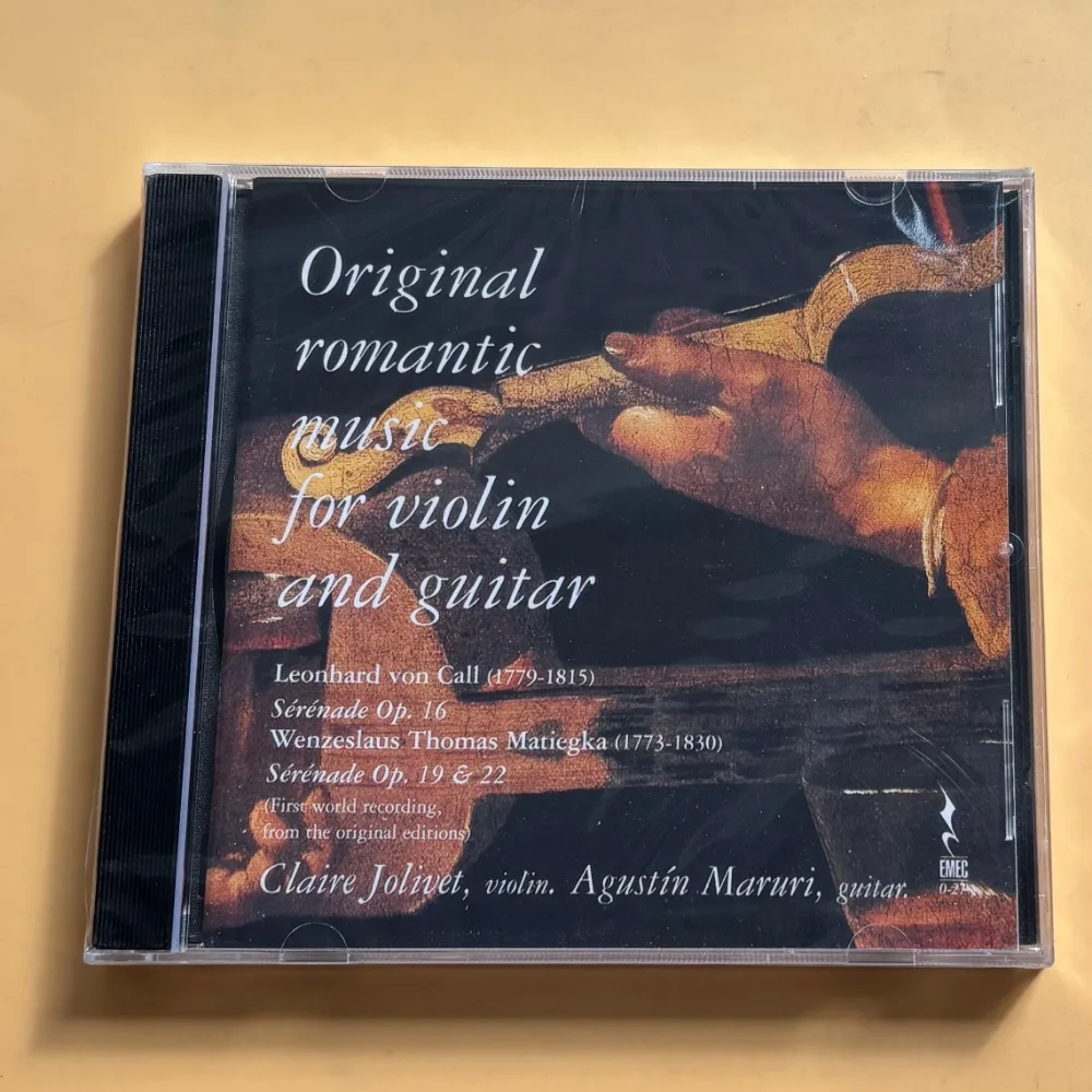 

Original Romantic Music for Violin and Guitar CD Romantic Instrumental Album Brand New Sealed In Stock Ready To Ship