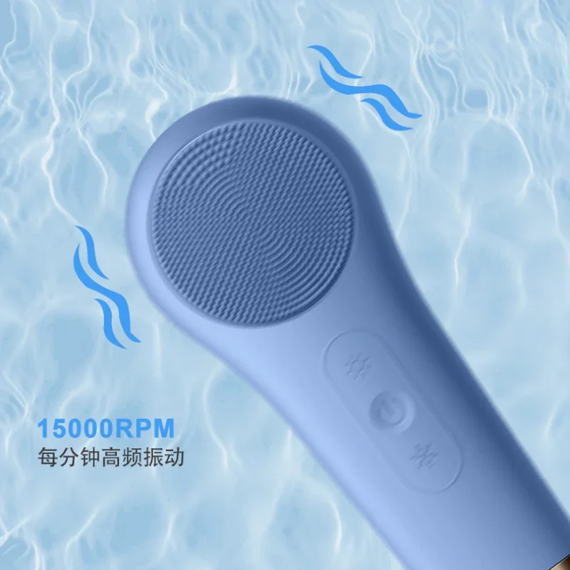 Gratis Verzending Hot En Koude Elektrische Facial Cleaner Siliconen Gezichtsreiniging Instrument Porie Reiniging Verjonging Waterdicht