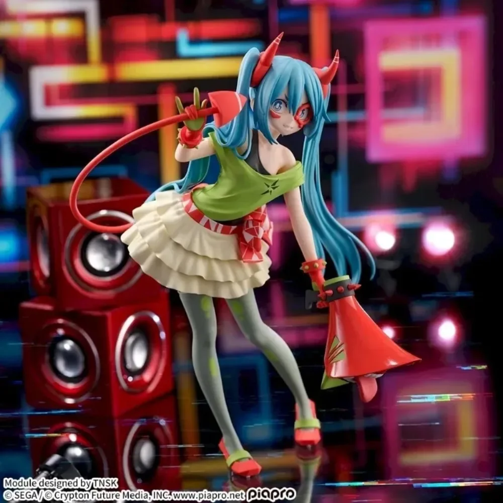 In Stock SEGA Original Genuine Hatsune Miku Project Diva X Hatsune Miku Figurizm Alpha DE:MONSTAR T.R. 22cm Model Toy Figures