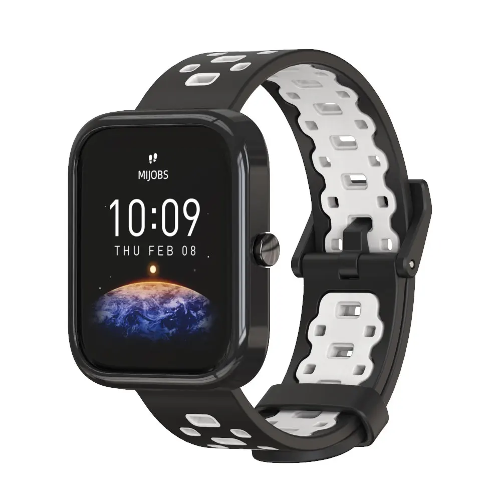 Amazfit Bip 3/3 Pro 스마트 팔찌 실리콘 손목 밴드, Amazfit Bip 3 Pro 보호 케이스 커버 Bip 3 시계 밴드 스트랩