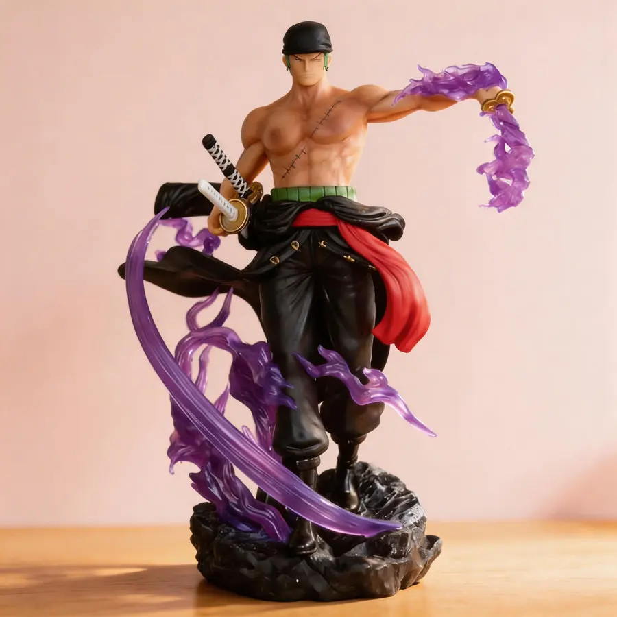 

One Piece Roronoa Zoro (Three-Sword Style) 31cm Anime Figure Statue High Quality Detailed Craftsmanship