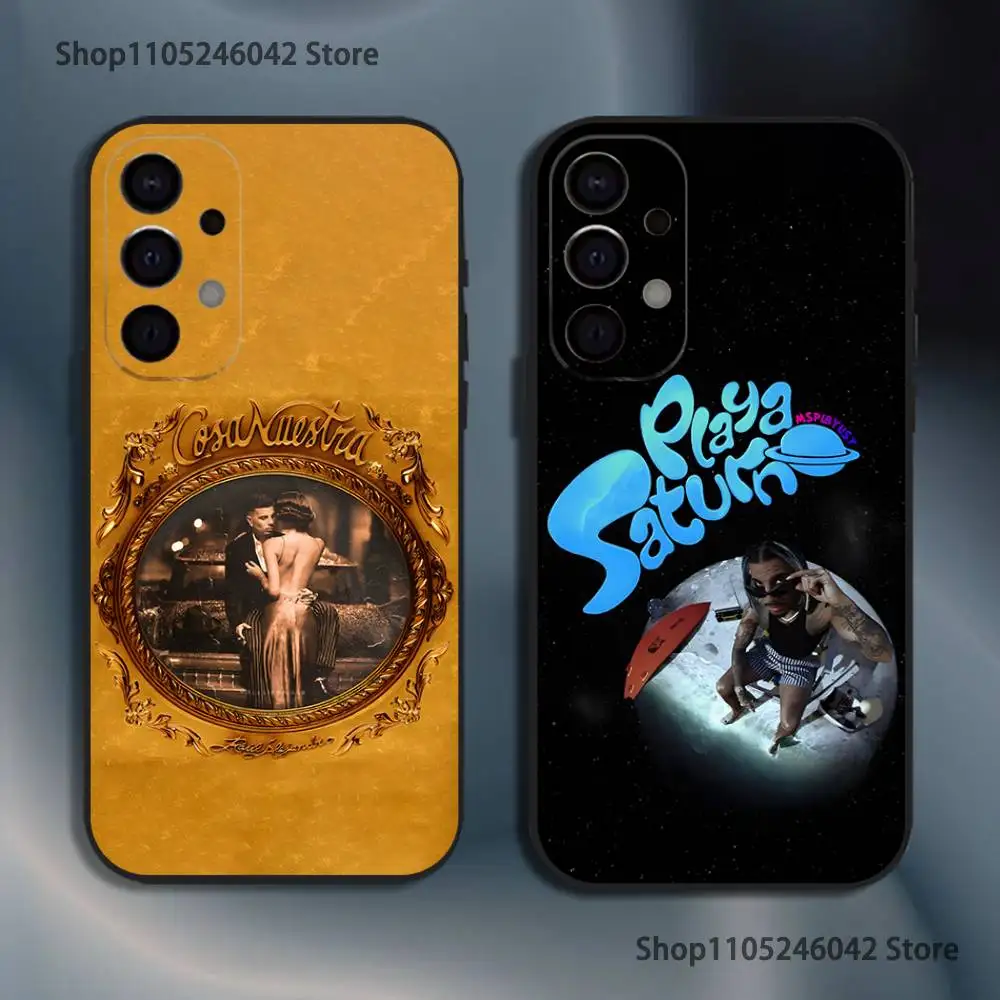 

Singer R-Rauw Alejandro Black Cover Phone Case For Samsung S25,S24,S21,S22,S23,S30,Ultra,S20,Plus,Fe,Lite,5G