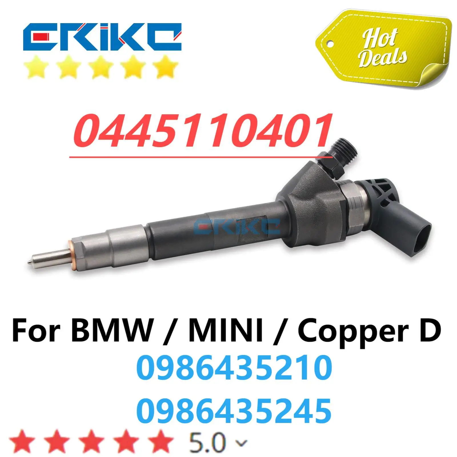 

ERIKC 0445110401 Diesel Fuel Injector 0 445 110 401 For BMW MINI Copper D 0986435245 0986435210