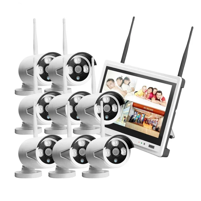 Full Set 8ch Wireless Outdoor Ip Cctv Camera Security System Kit