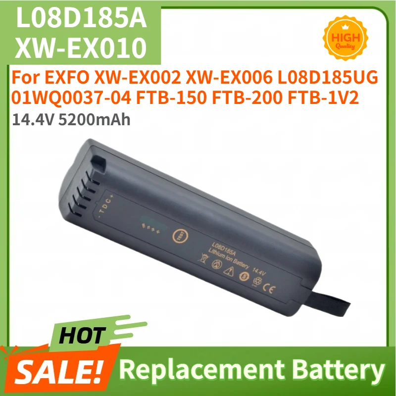 High Quality 14.4V 5200mAh L08D185A XW-EX010 Battery for EXFO XW-EX002 XW-EX006 L08D185UG 01WQ0037-04 FTB-150 FTB-200 FTB-1V2