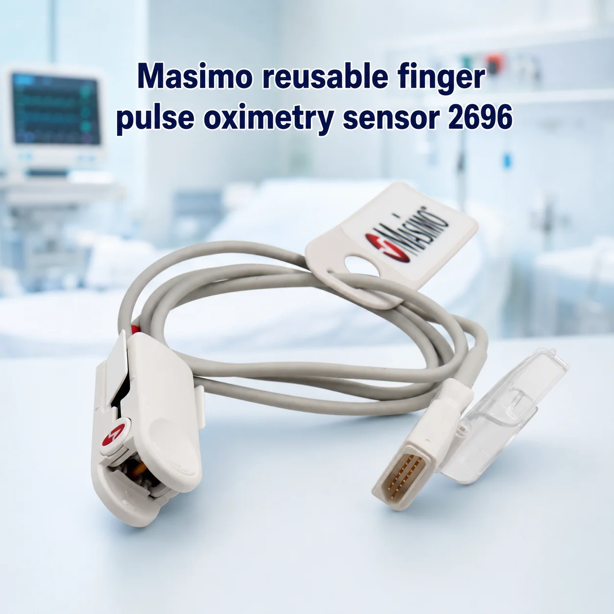 Pulse Oximeter Probe Rainbow DCI Reusable SpO2 Sensor with 3ft Cable Ideal EMS for SpO2/SpCO/SpMet Monitoring