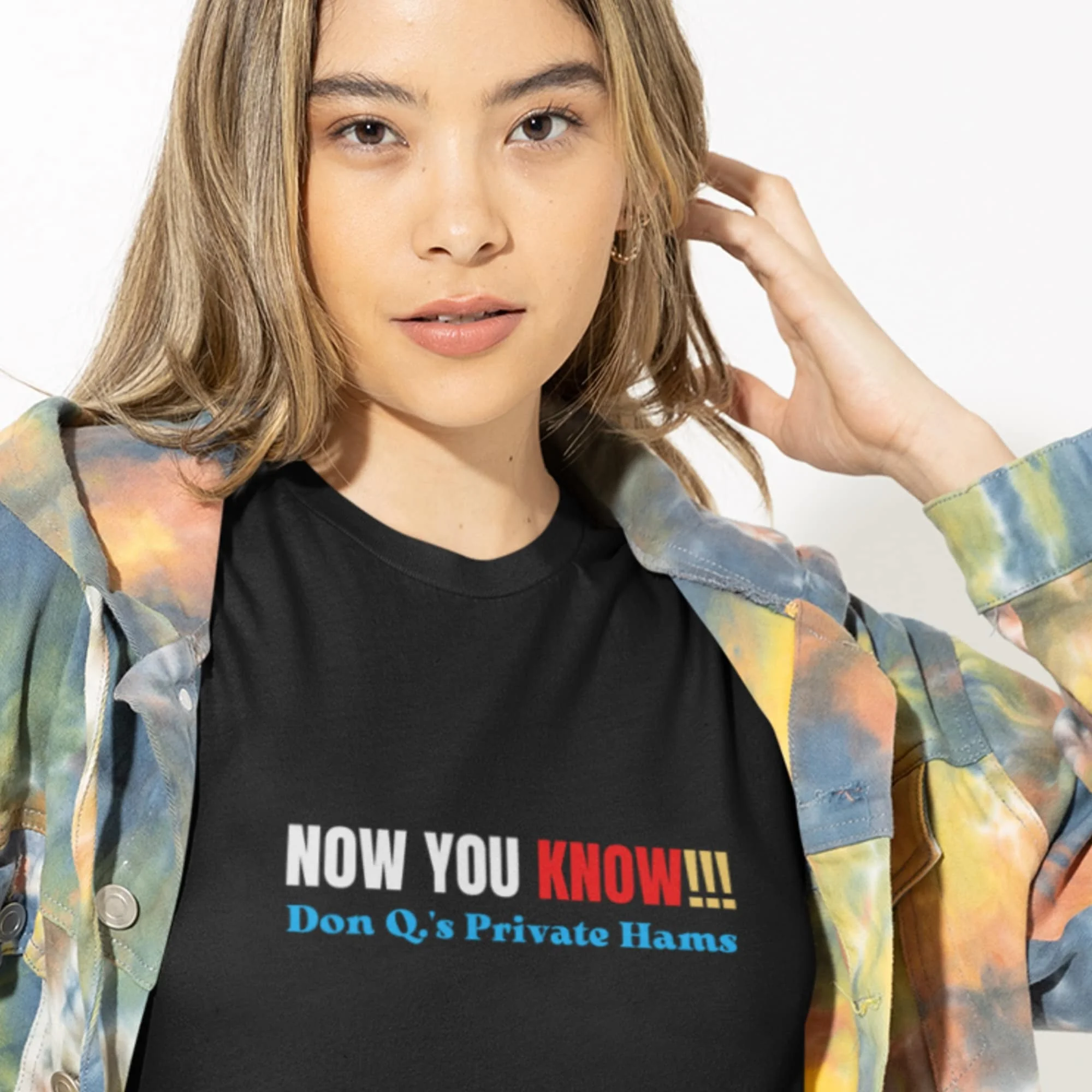 עכשיו אתה יודע ש s פרטי hams t חולצה פרמיה בד bella nonsensional צבעוני כיף sayings