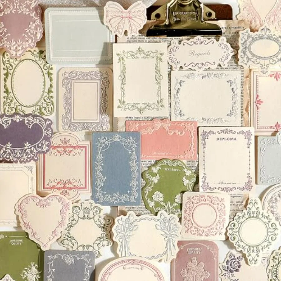 

120pcs Vintage Scrapbooking Letter Writing Paper for Journaling Supplies, Aesthetic Decorative Craft Material Paper for Junk Jo