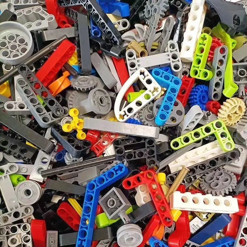 Blocs techniques de 1Kg, accessoires, broches, connecteur d'essieu, roues à faisceau, pièces de taille multiple, blocs de construction, jouets pour enfants, nouveau