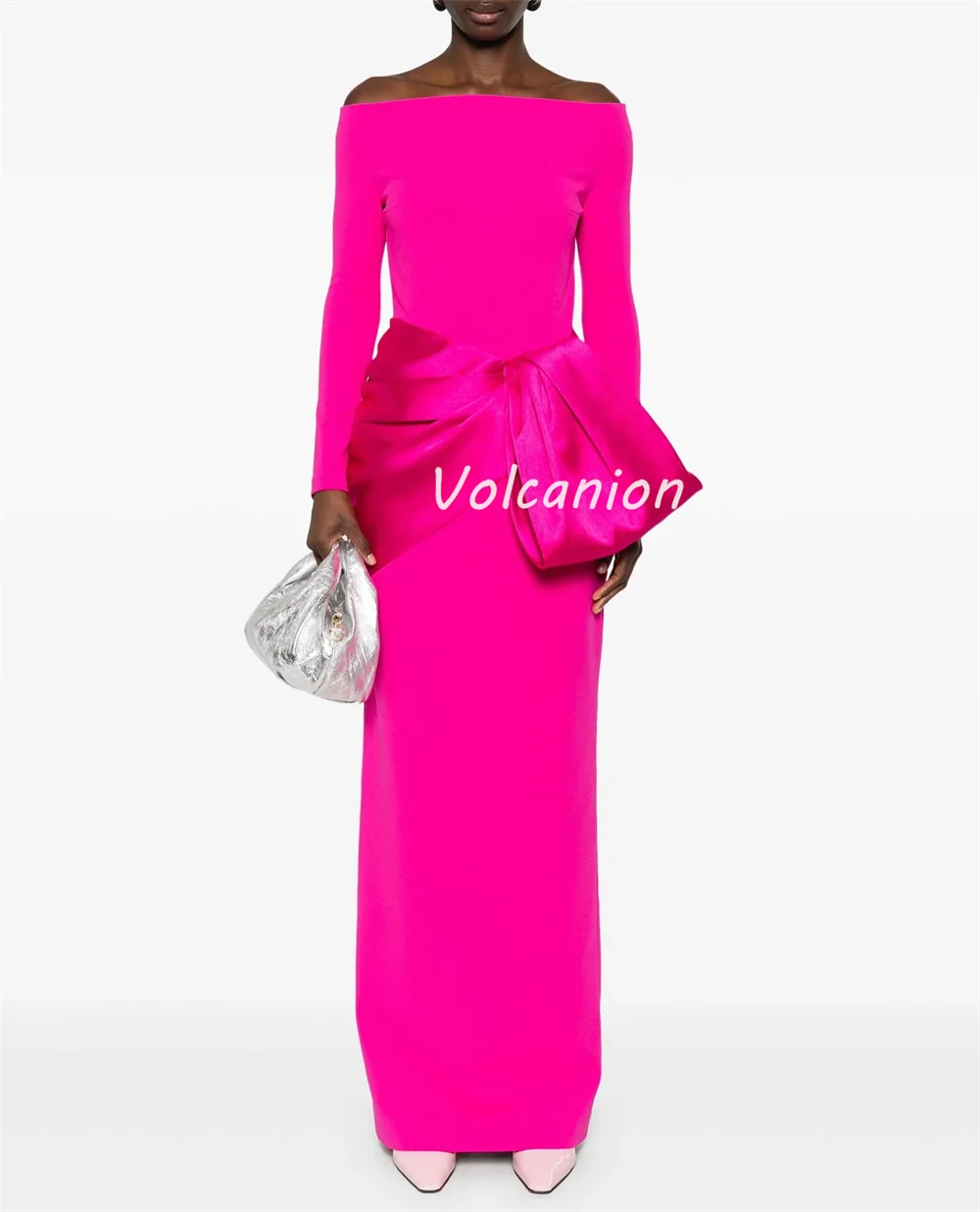 ที่กําหนดเองคุณภาพสูงประณีต Jersey Ruched Draped ตรงคอเรือชุดยาว Bespoke โอกาสชุดขนาด