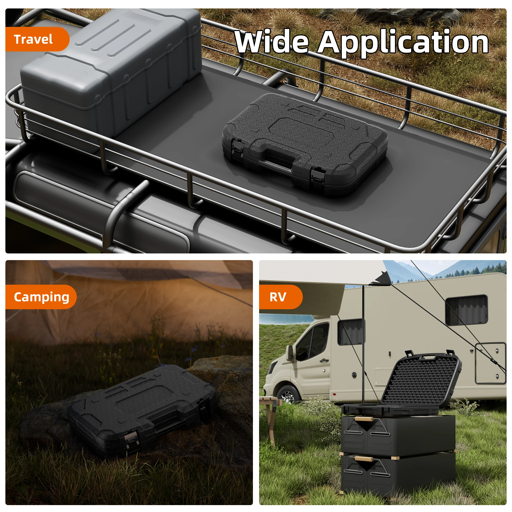 Starlink Gen 3 Standard Portable Protective Carrying Case with Transparent Soft Pad Foam Shockproof Storage Box Weatherproof