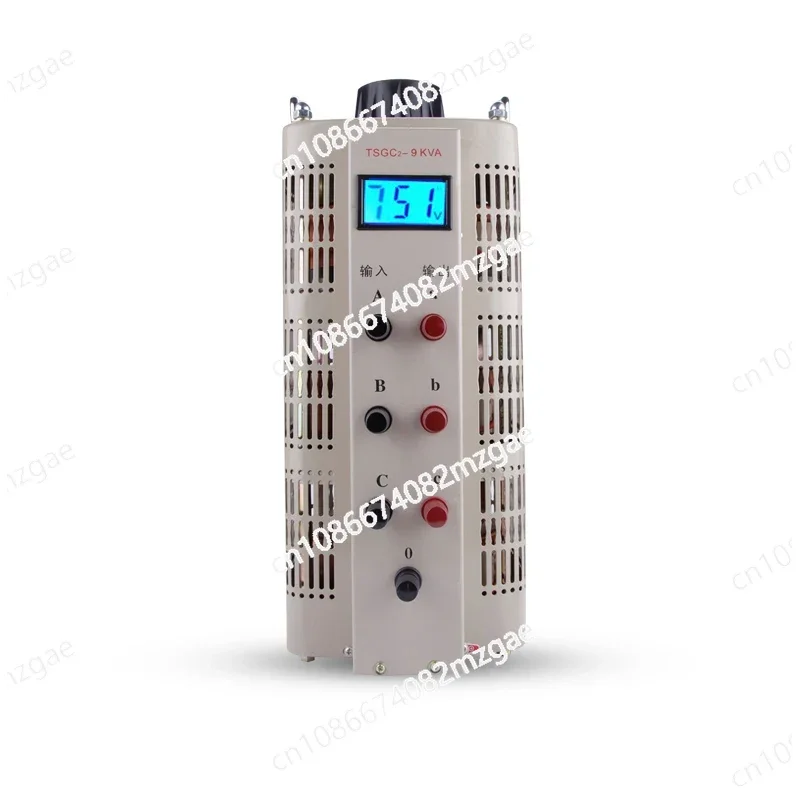 Three-phase voltage regulator 380V AC current TSGC2-9KVA digital display 0-750V step-up adjustable transformer 15KW
