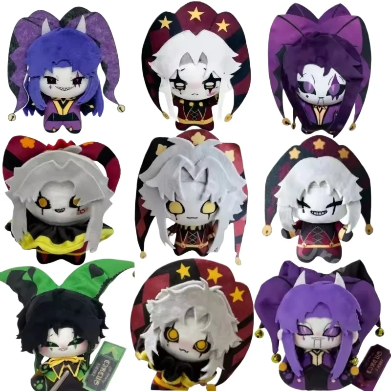 Nuevo Peluche de Pierrot, el Arlequín del Circo de los Locos, Muñeco de Peluche, Juguete, Periférico de Anime y Videojuegos, Colgante de Peluche, Regalo