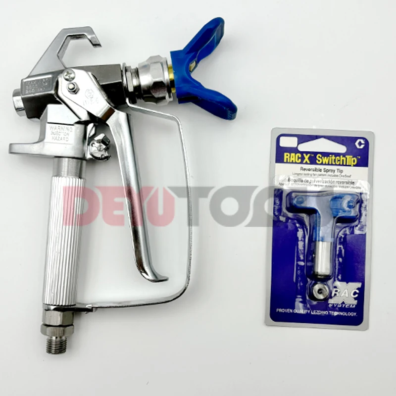 High Pressure Airless Paint Spray Gun, 517 Tip Nozzle Guard for Wagner or Graco Pump Sprayer, Airless Spraying Machine, 3600PSI