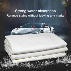 Car Wash Products Suede Wipes Water Absorbing Quick Drying Thickened Natural Deer Skin Car Wipes Rags Automotive Products