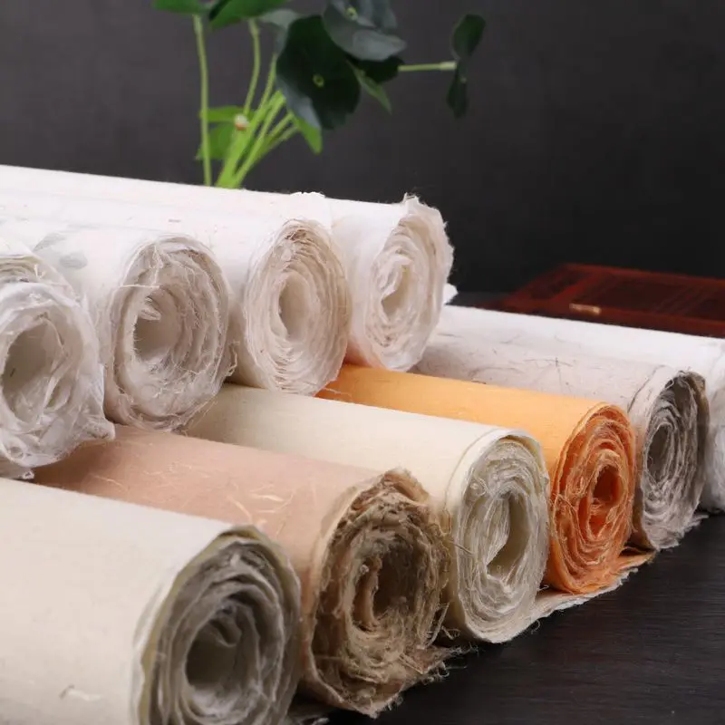 Chinesisches Xuan-Papier Yunlong Faser-Reispapier für Kalligraphie, Malerei, Felsmalerei, Wandbild, 2-lagiges Teeblumen-Faser-Malpapier