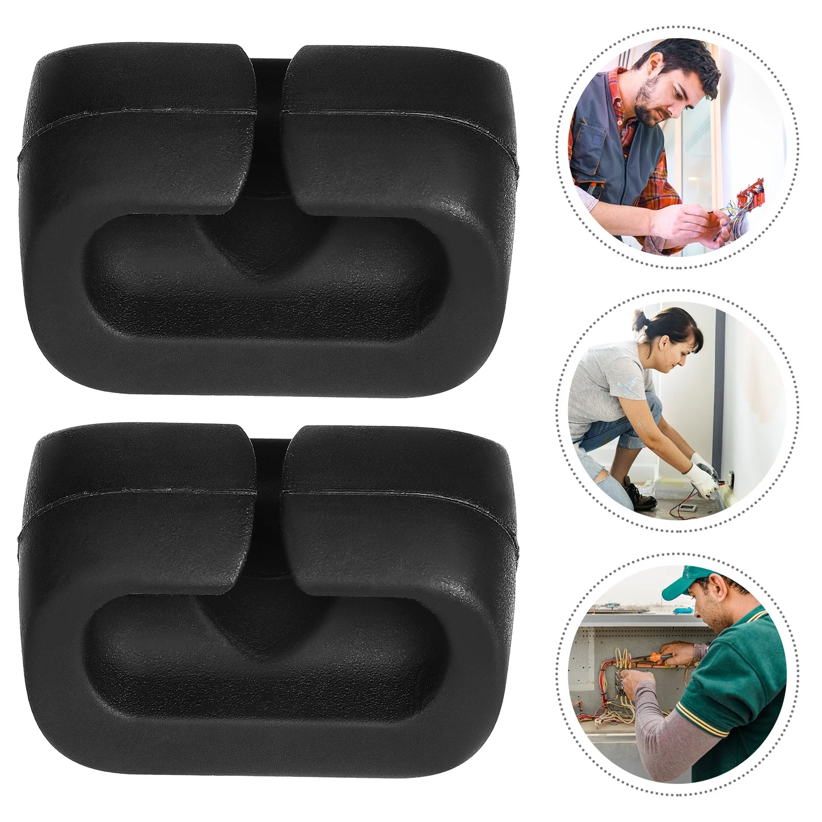 12Pcs Adhesive Cable Clips Wire Holders Cord Organizer Clamp for Desktop Phone USB Computer Cable Clips Cord Organizer