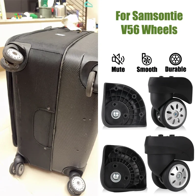 For Samsontie V56 Universal Luggage Replacement Wheels—Durable 360° Rotating Silent Wheels Designed For Luggage Repair